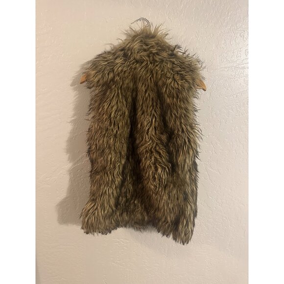 Ci Sono Penny Lane Retro 70’s Rock Faux Fur Vest - Picture 8 of 10